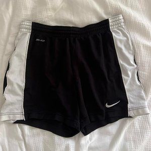 Black And White Nike Dri fit Basketball Shorts